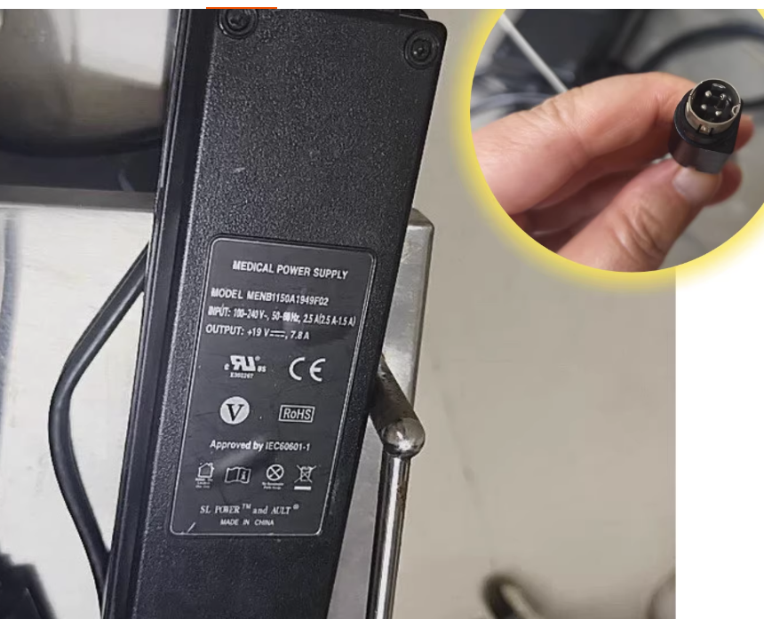 NEW MENB1150A1949F02 19V 7.8A Mindray Edan Acclarix AX9AX8AX2 Color Doppler Ultrasound